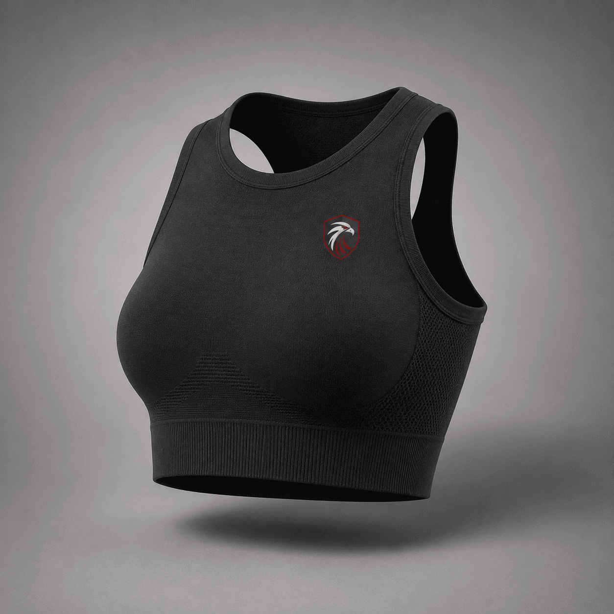Seamless Compression Active Crop Top - Custom PERFORMANCE WEAR Manufacturing View 1 | GolHawks International Sialkot