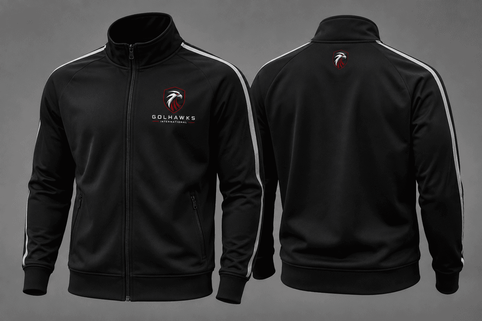 Pro Team Warmup & Training Track Jacket - Custom SPORTS SHIRTS & TEAM JERSEYS Manufacturing View 1 | GolHawks International Sialkot